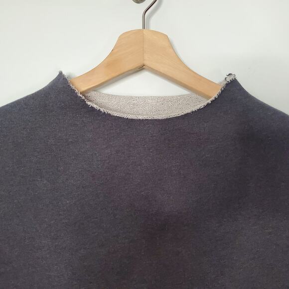 Frank & Eileen Isabelle Funnel Neck Midi Dress Triple Fleece Gray Size Small - Picture 4 of 9